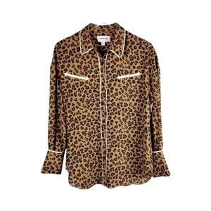 HIGHLINE Collective‎ Leopard Cheetah Print Blouse